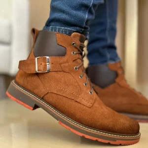 BOTAS PARA HOMBRE EN CUERO CARNAZA / DAVIDSON MIEL FOGEADO REF: SORA MELCOCHA