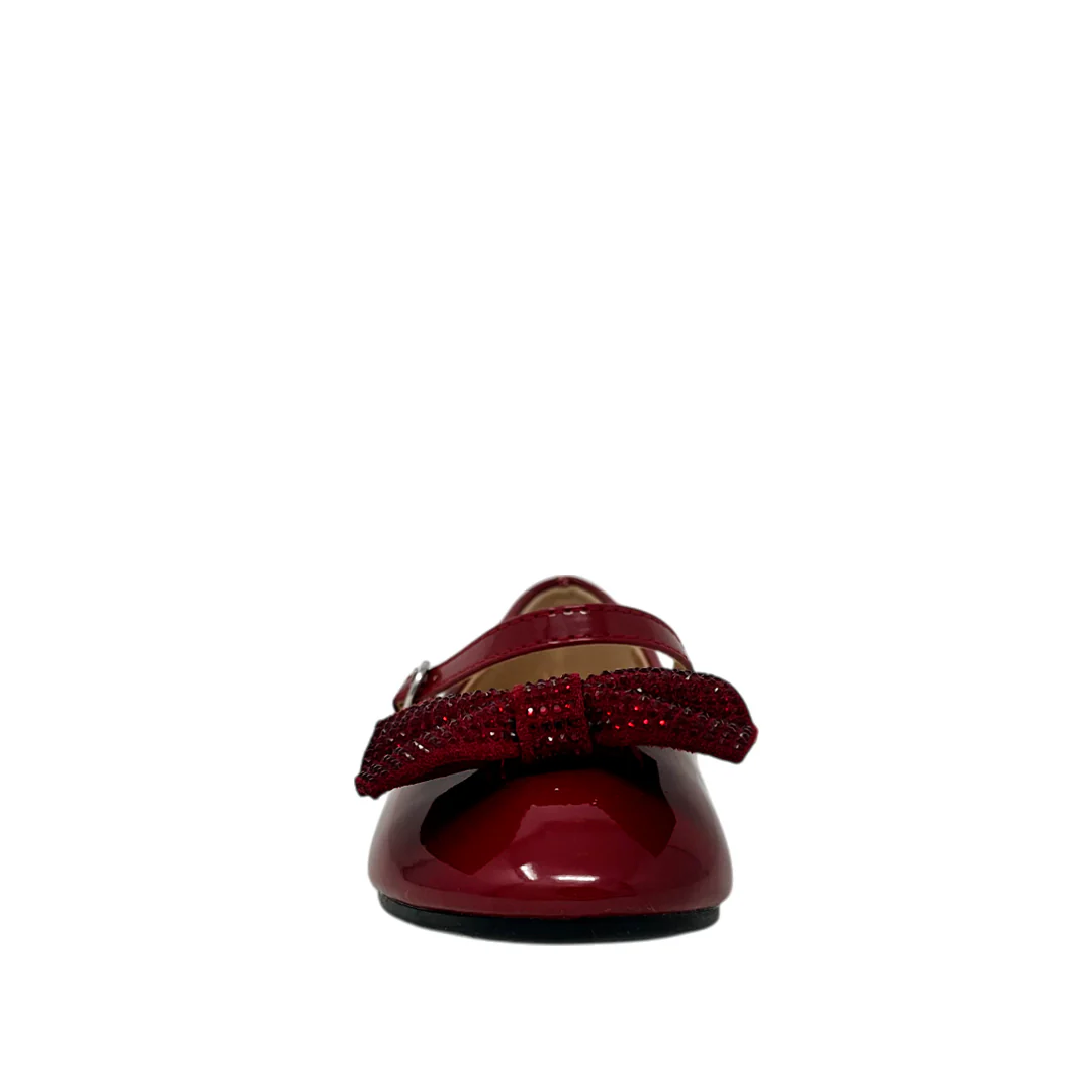 Ballerinas Valentina color burgundy - Imagen 4