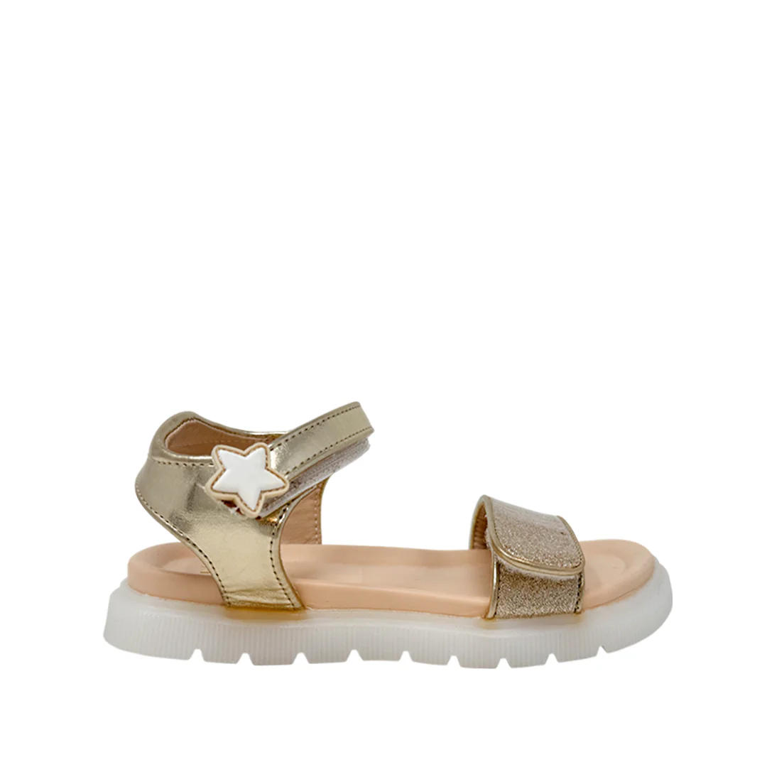 Sandalias Terra para niña color dorado - Imagen 2