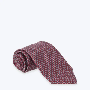 CORBATA DE SEDA ROJA ESTAMPADA FULHAM
