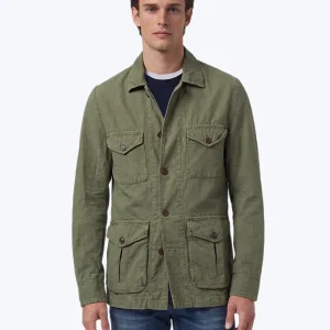 SAHARIANA VERDE CON LINO BL´KER