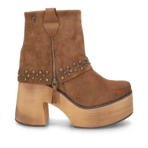 Botin Plataforma Camel Mujer 15045