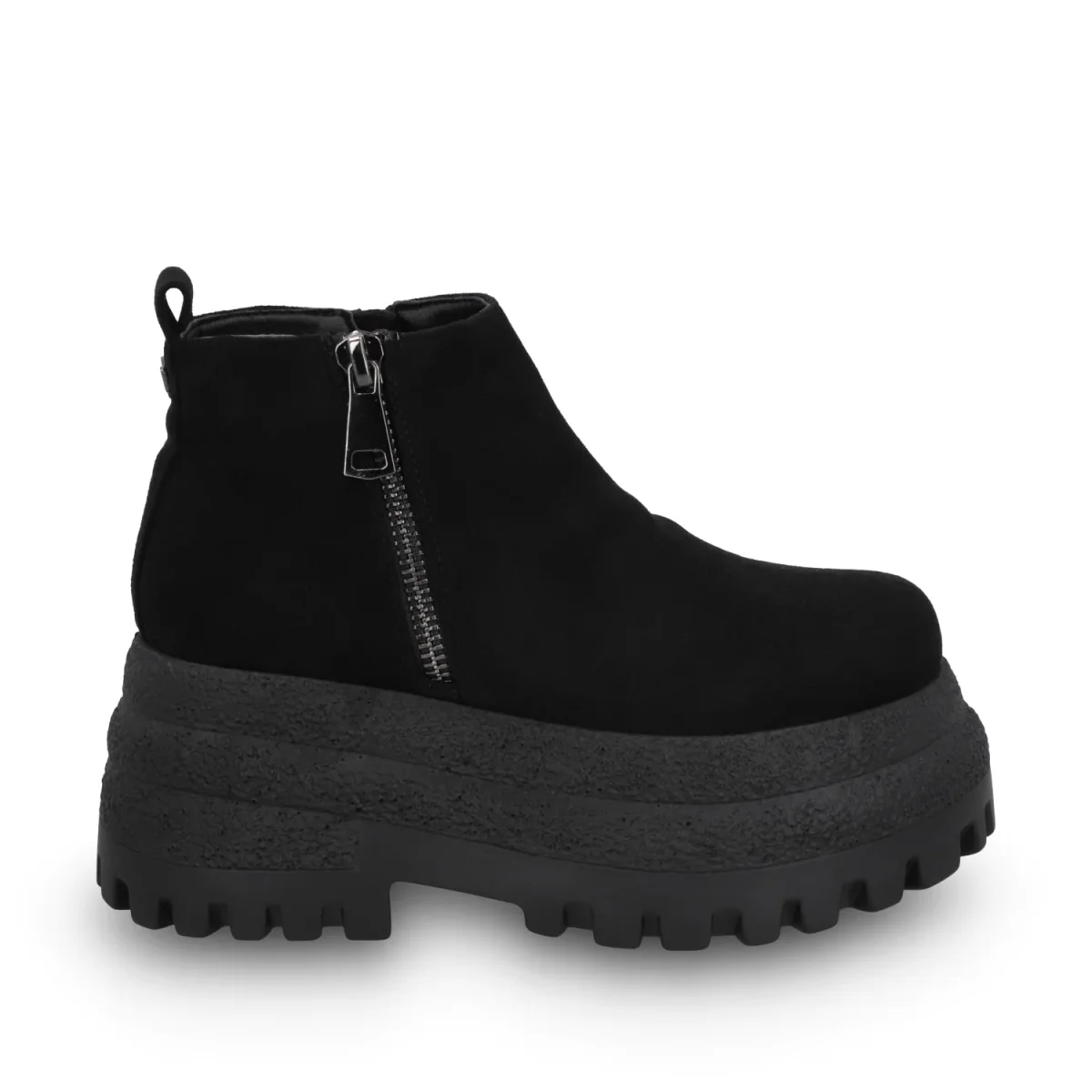 Botin Plataforma Negro Mujer 55293
