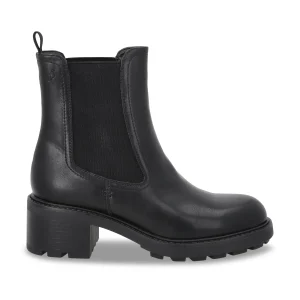 Botin Plataforma Negro Mujer 56041