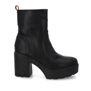 Botin Tacón Negro Mujer 55310