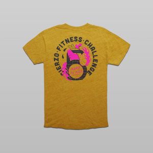 Camiseta Cierzo Fitness Challenge mostaza hombre