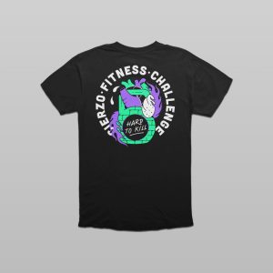 Camiseta Cierzo Fitness Challenge negra hombre