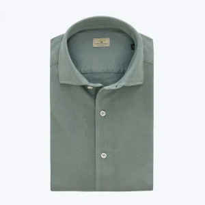 CAMISA DE PIQUÉ VERDE PETRÓLEO SONRISA