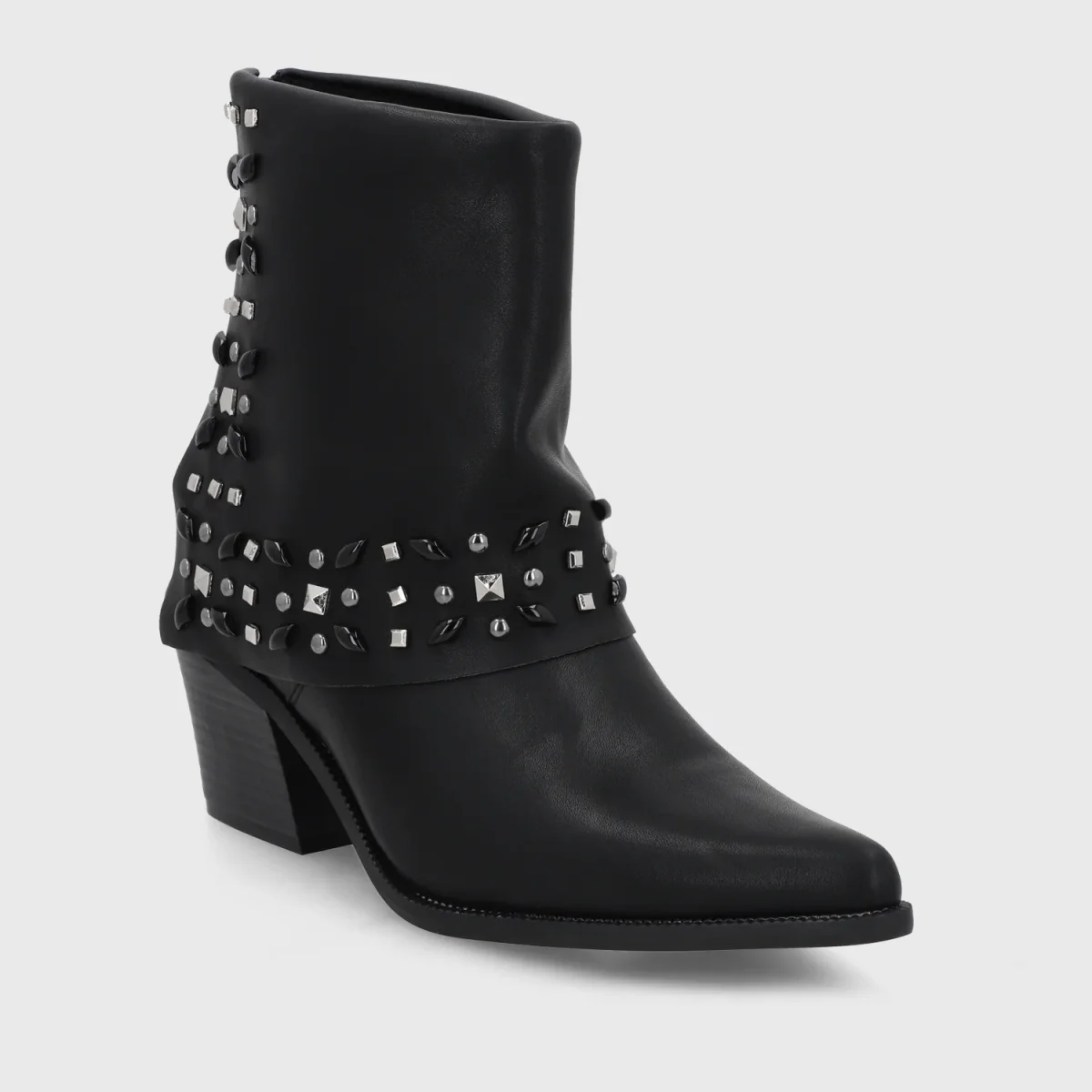 Botin Taco Negro Mujer 33768 - Imagen 4