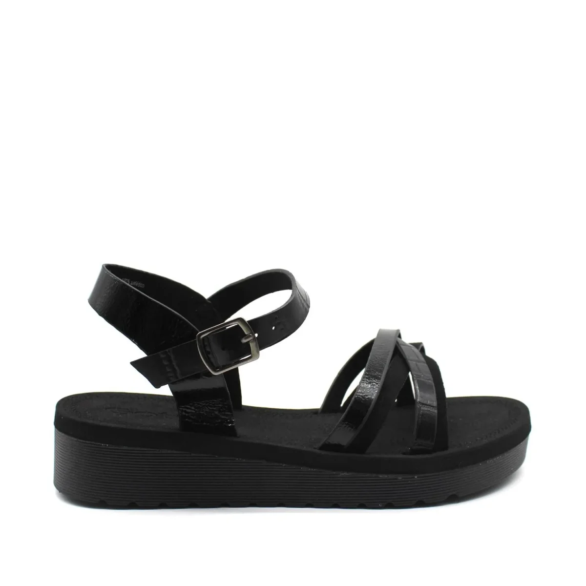 Sandalia Negra Mujer 13211 - Imagen 2