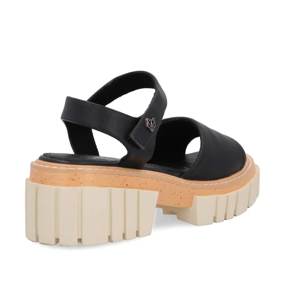 Sandalia Plataforma Negra Mujer 35161 - Imagen 5