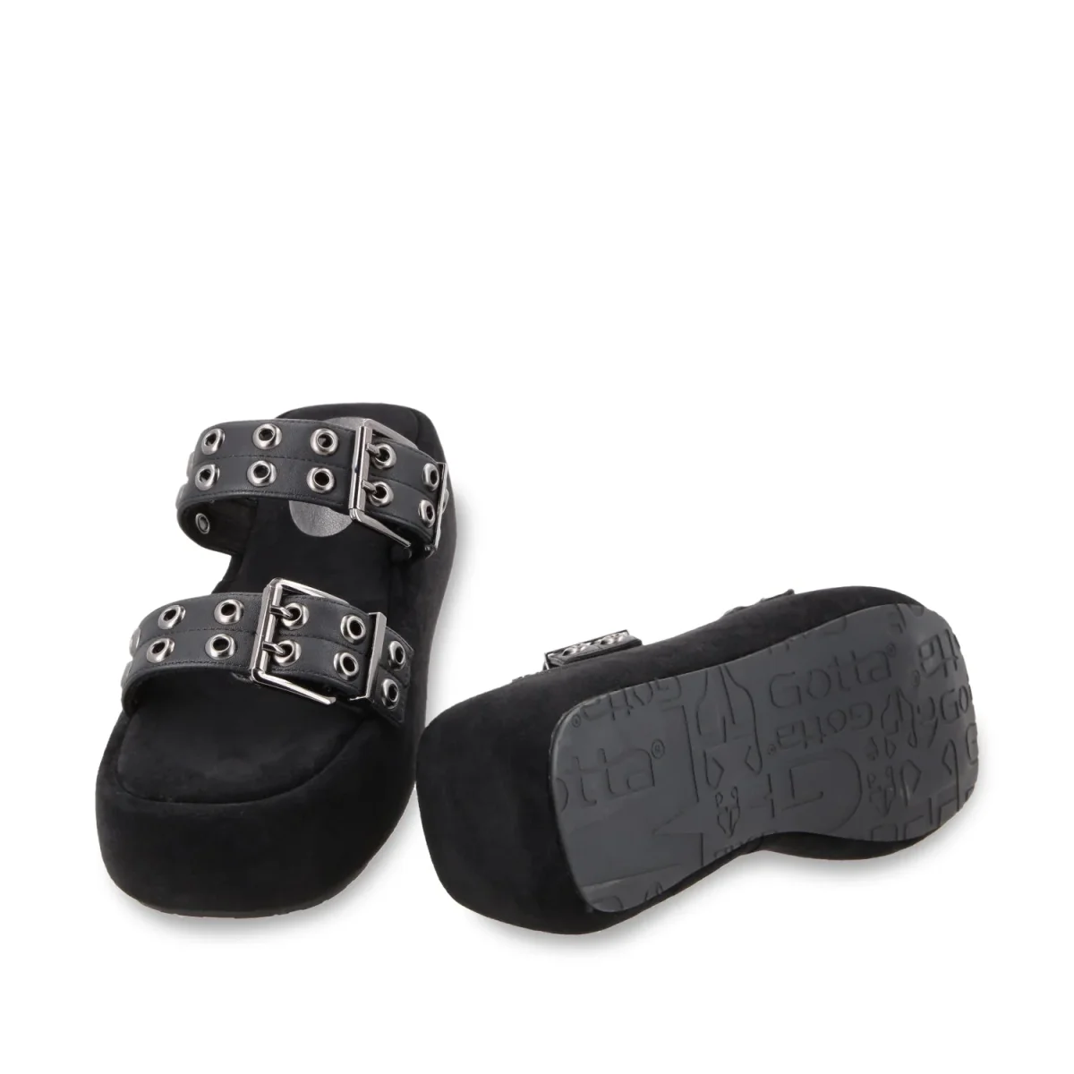 Sandalia Plataforma Negro Mujer 55961 - Imagen 7