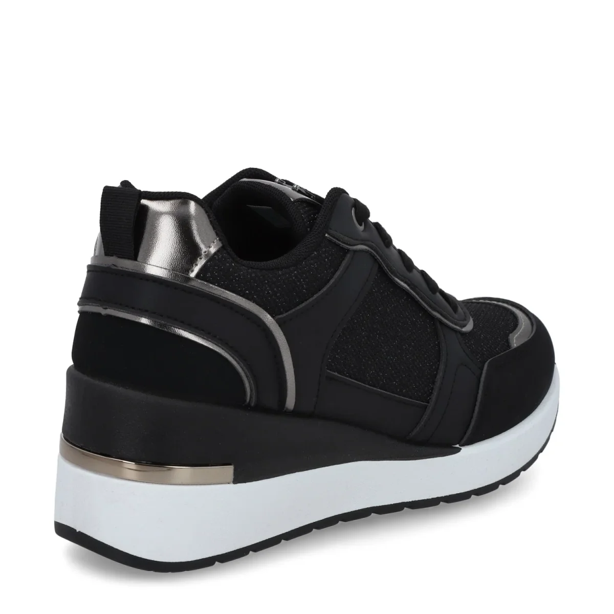 Tenis Plataforma Negros Mujer 58060 - Imagen 6