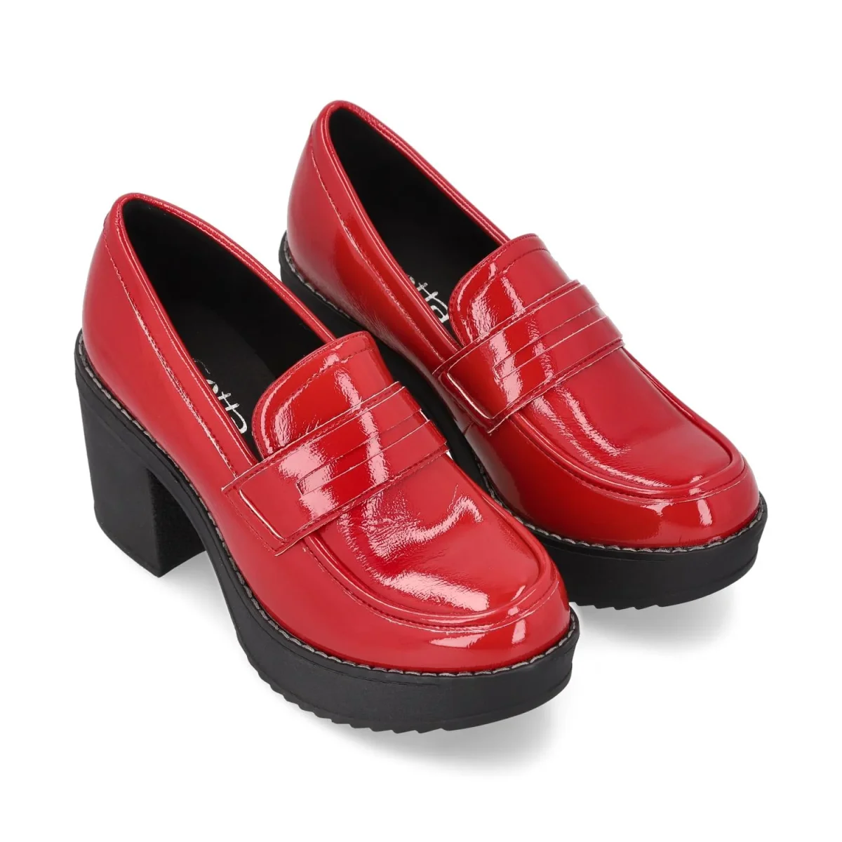 Zapato Rojo Charol Mujer 13503 - Imagen 6